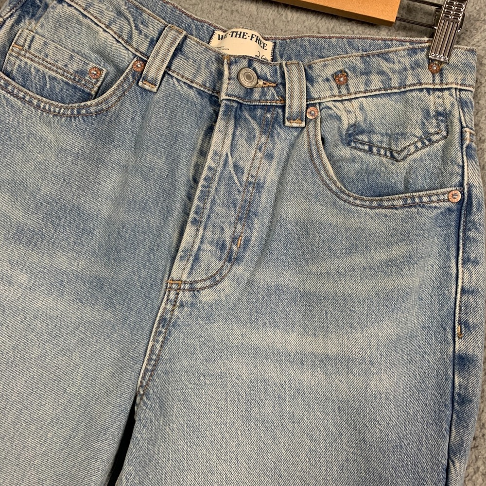 FP We The Free Eden Jean Women's 26 Fast Forward Slouchy Wide Leg High-Rise Boho - Picture 4 of 12